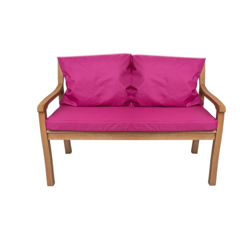 Poduszka ogrodowa na ławkę 120x50x7cm/2x50x56cm Poduszka na ławkę Różowa poduszka na meble ogrodowe Wygodne poduszki na sofę na patio i werandy