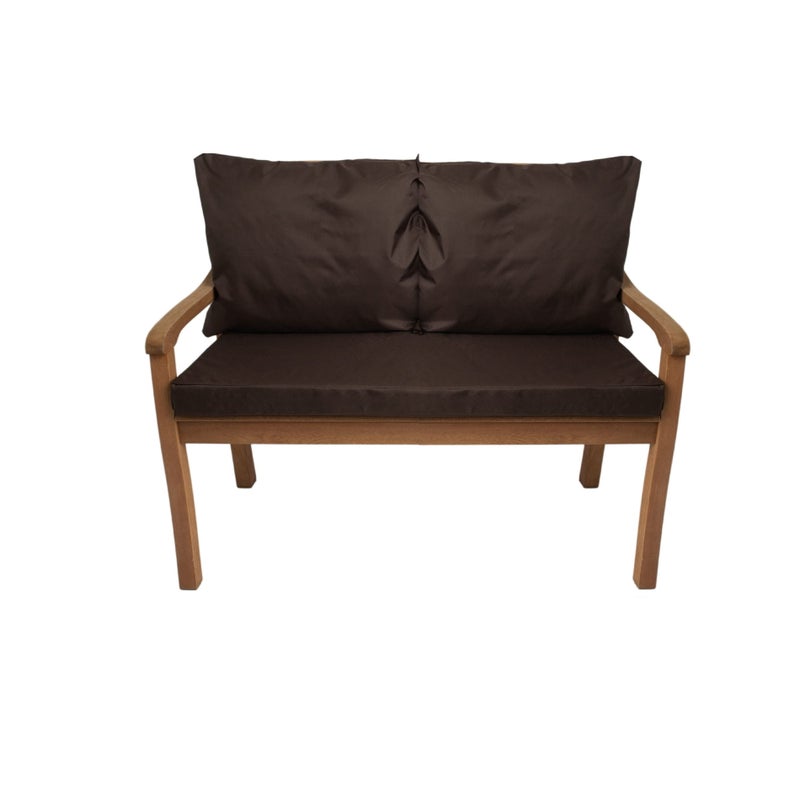 Poduszka ogrodowa na ławkę 120x50x7cm/2x50x56cm Poduszka na ławkę Brązowa poduszka na meble ogrodowe Wygodne poduszki na sofę na patio i werandy