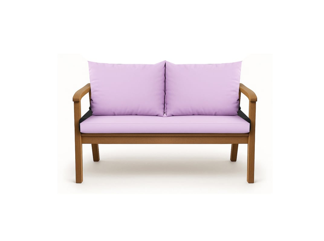 Poduszka ogrodowa na ławkę 120x60x50cm poduszka na meble ogrodowe fioletowa, poduszka na balkon taras, poducha ogrodowa na huśtawkę