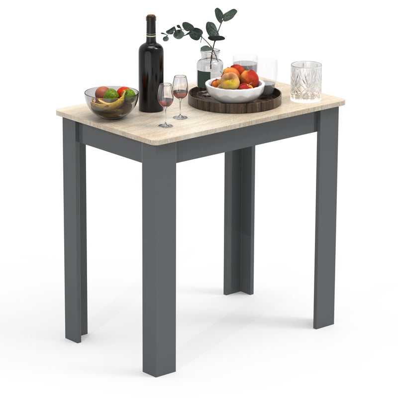 Stół do jadalni Esal Antracyt / dąb miodowy W. 76 x S. 80 x G. 50 cm