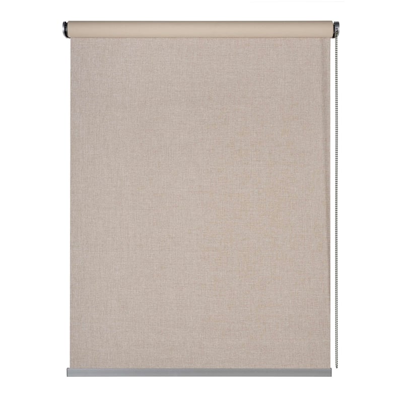 Roleta zaciemniająca blackout, premium, z aluminiowym wykończeniem, beżowy 60 x 180 cm