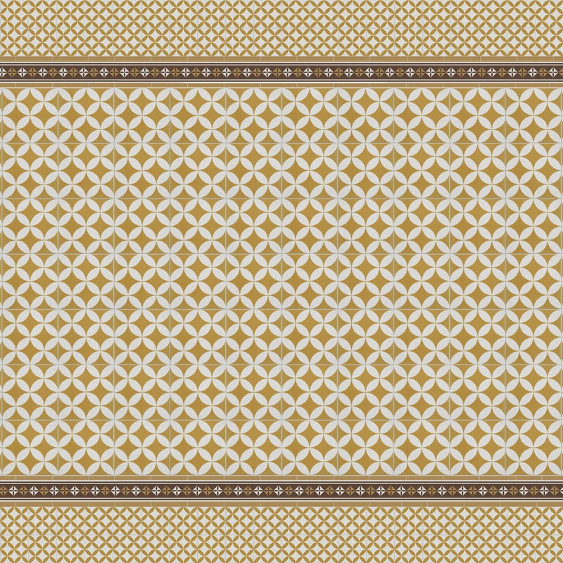 Dywan winylowy Dalia 160x240 cm - antypoślizgowy dywan z PVC do kuchni lub salonu, zmywalny, wodoodporny, w stylu hydraulicznym