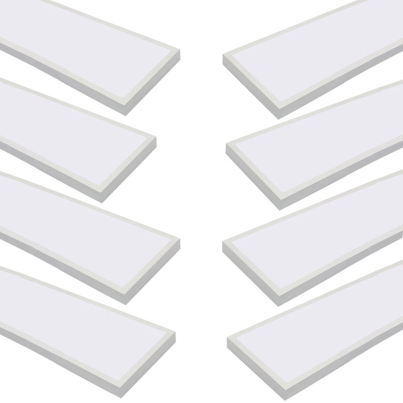 8x LED podświetlany panel powierzchniowy 120x30 cm, moc 60W 5000Lm, chłodna biel 6000K, biała ramka, sterownik w zestawie