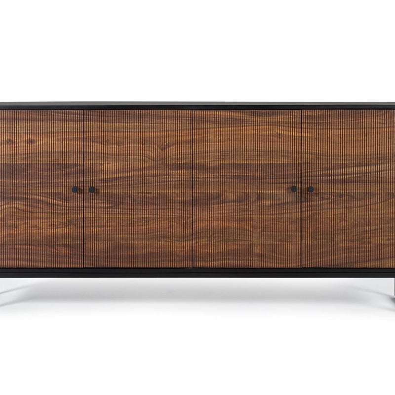 Drewniane bufety palisandrowe i manguier plus metal