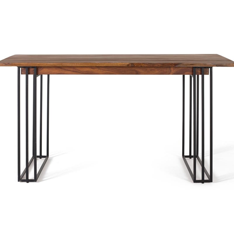 Stół do żłóbka z drewna palisandre i metalu