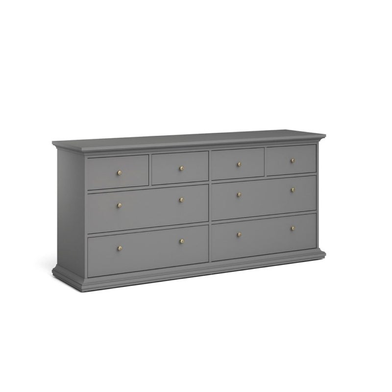 Venedig komoda 8 szuflad szary mat.