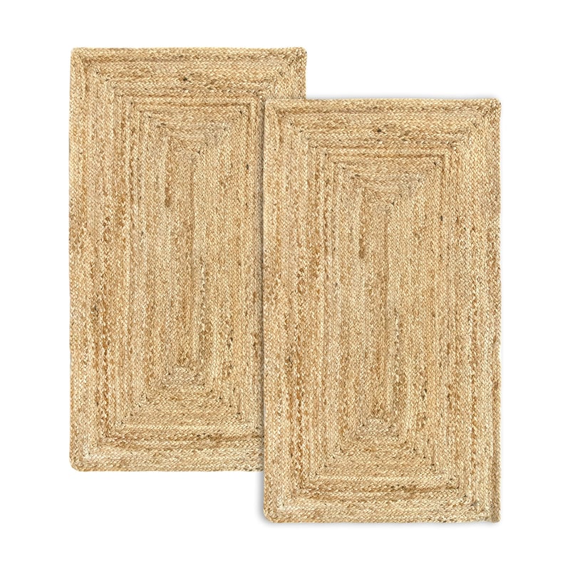 HAMID - Zestaw 2 bieżników jutowych 110x60cm - Alhambra naturalny