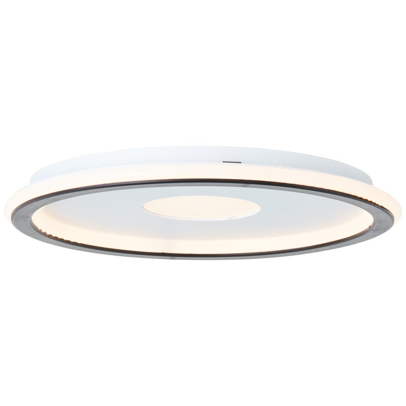 Brilliant Vegas LED lampa sufitowa 30cm biały/czarny, tworzywo sztuczne, 1x zintegrowana dioda LED, 24 W, (strumień świetlny: 2900 lm, barwa światła: