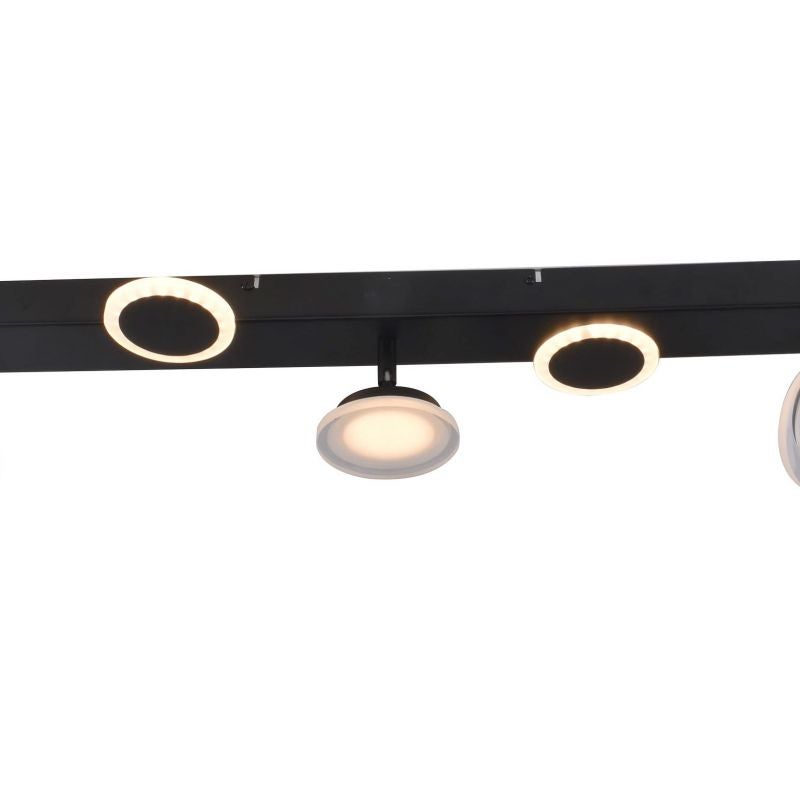 Lampa BRILLIANT, Meriza LED spot bar 3 płomienie czarny, 3x zintegrowana dioda LED, 7,3W zintegrowana dioda LED, (933lm, 3000K), obrotowe głowice