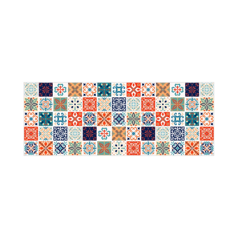 Dywanik kuchenny CELANIE - Wielokolorowy efekt płytek cementowych - 50 x 130 cm - INSPIRE