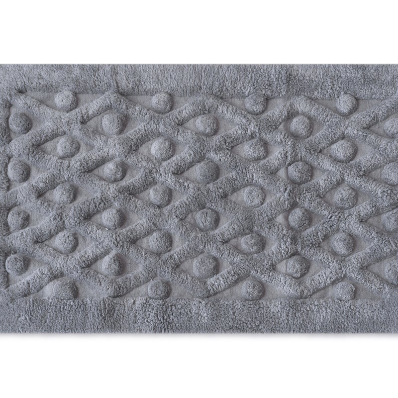 Dywan bawełniany nadający się do prania, antracytowe krople 50x80CM