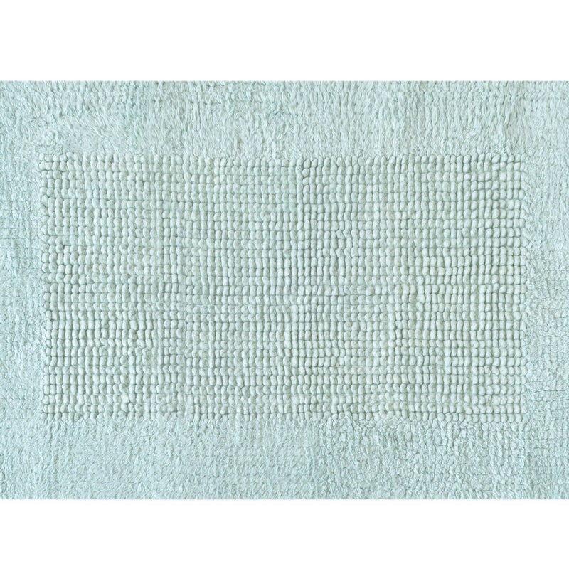 Zmywalny dywan bawełniany w kolorze turkusowym, prostokątny, 50x80 cm