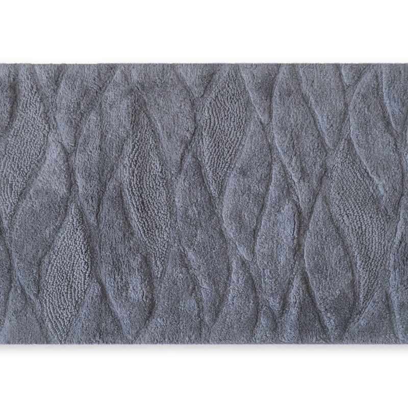 Zmywalny dywan bawełniany fale antracytowe 50x80CM