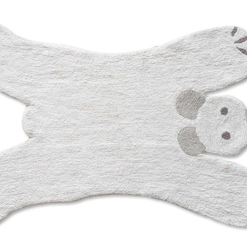 Bawełniany dywanik dziecięcy w kształcie misia 80x120cm