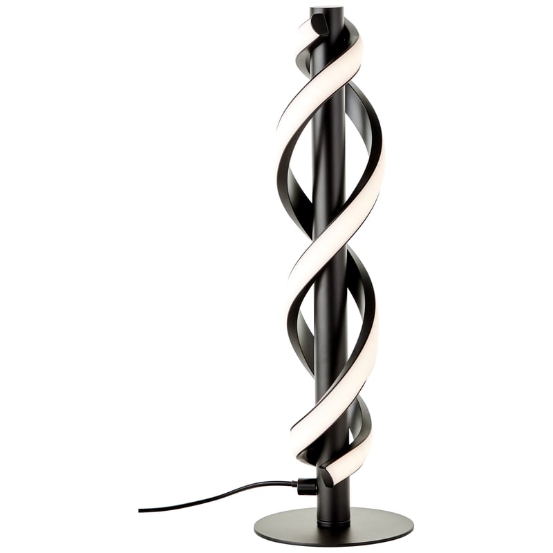 Lampa stołowa LED Brilliant Amalie 38cm czarna, metal/plastik, 1x zintegrowana dioda LED, 9W, (strumień świetlny: 1100lm, barwa światła: 3000K)