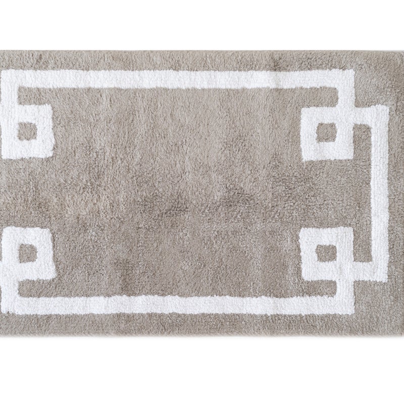 Dywan bawełniany zmywalny, beżowy wzór, 50x80cm