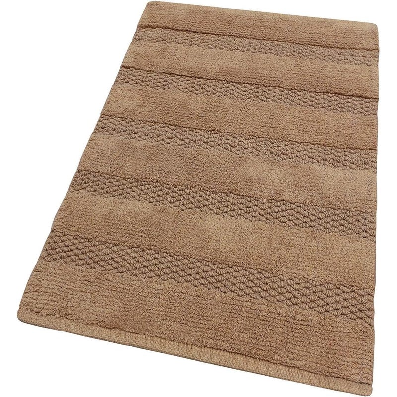 Dywanik łazienkowy Sypialnia 60x120 Cm Miękki Czysta Bawełna Dywanik Przyłóżkowy Prysznic Chłonny Antypoślizgowy Brązowy