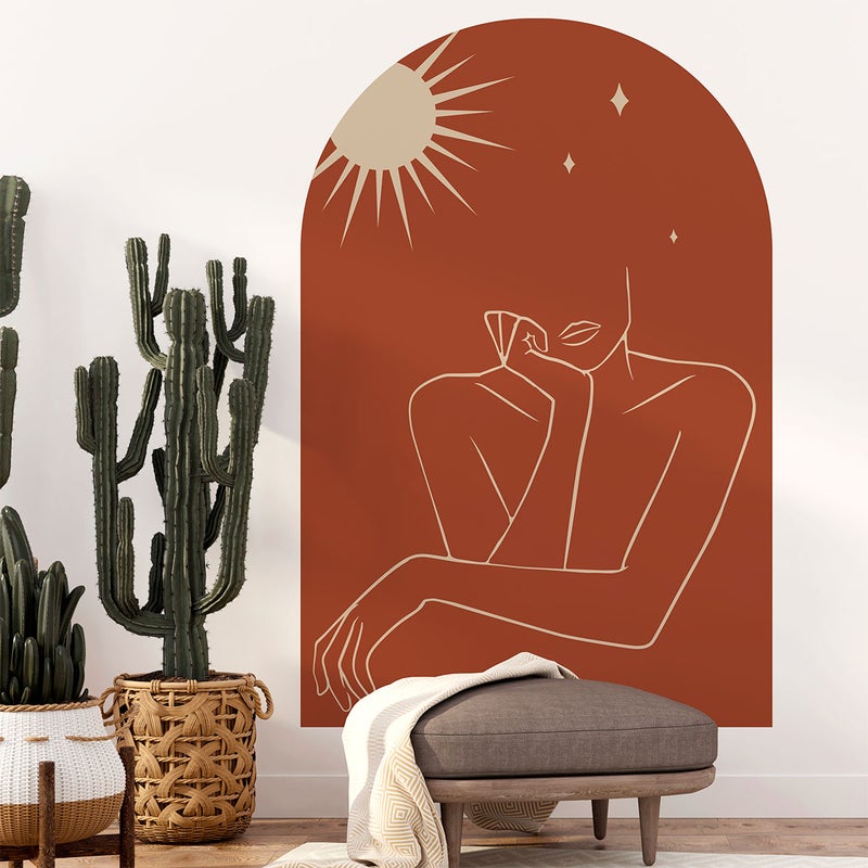 Naklejka tablicowa kredowa – ścieralna naklejka ścienna – SERCE – 85x75cm