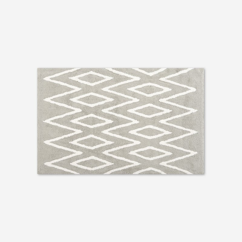 Dywan dziecięcy bawełniany 80x120 cm zygzak szary – Praktyczny i trwały