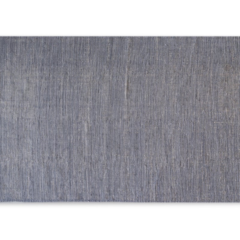 Szary bawełniany dywan z naturalnymi frędzlami z juty 175x235 cm