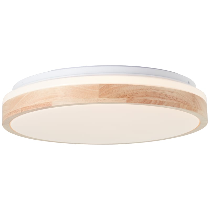 Brilliant Brodsky LED lampa sufitowa 38cm jasne drewno/biały, metal/drewno, 1x zintegrowana dioda LED, 24 W, (strumień świetlny: 2500 lm, barwa światł