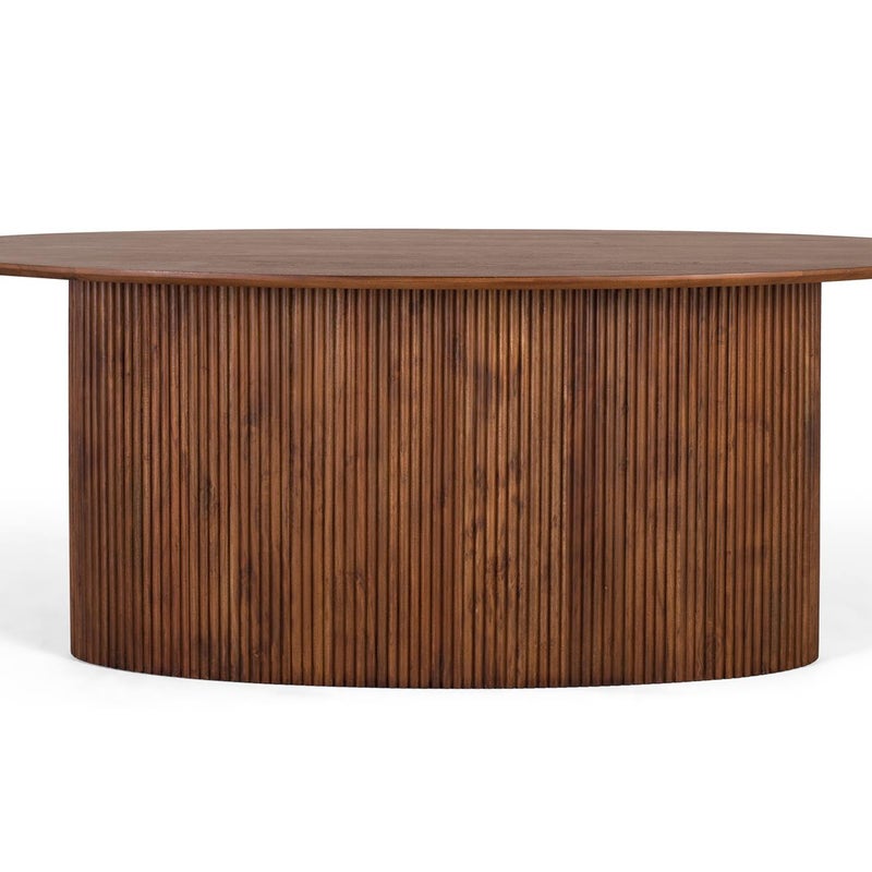 Stół owalny z drewna akacjowego 200 cm