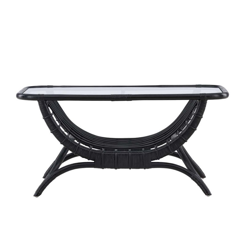 Moana stół ogrodowy stolik ogrodowy 60x96cm czarny.