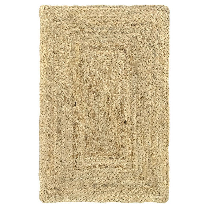 Hamid - Mały dywan ALHAMBRA 60x40cm z naturalnej juty - Dekoracja do salonu, kuchni, przedpokoju, sypialni