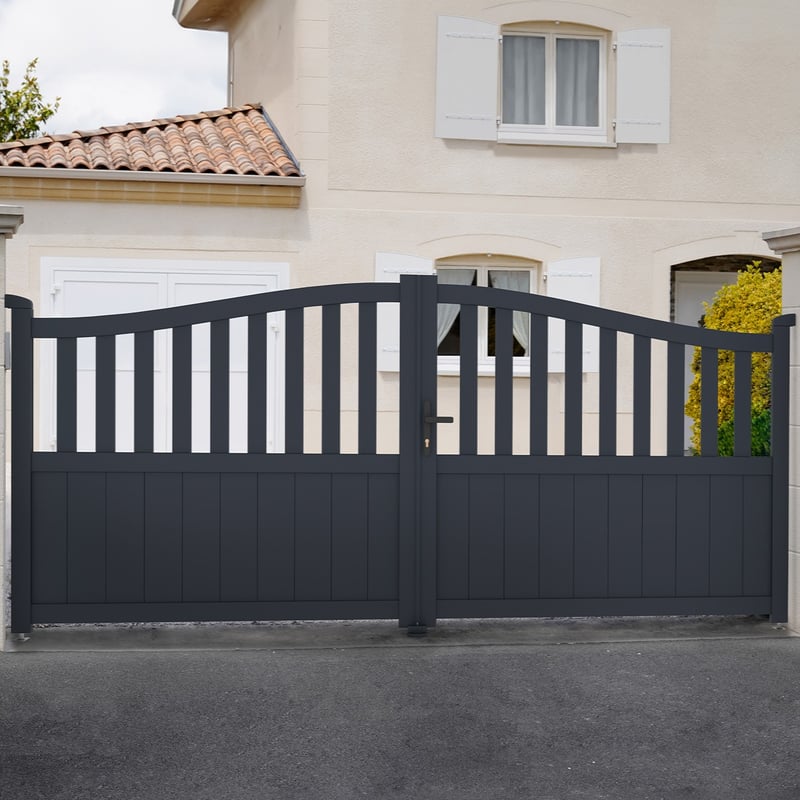 Brama aluminiowa dwuskrzydłowa 3,4m MEIJE 340B140