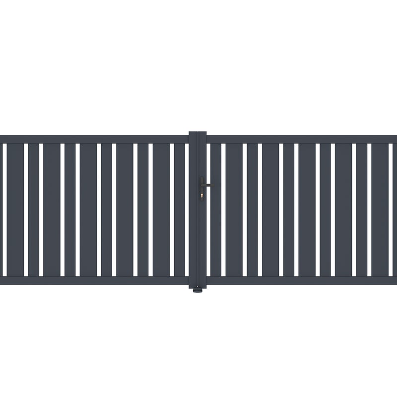 Brama aluminiowa dwuskrzydłowa 4m VEYMONT 400B140