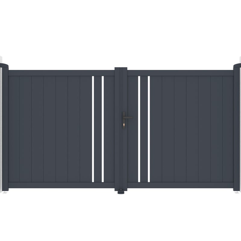 CASANOOV Brama aluminiowa dwuskrzydłowa 3m GIONA 300B160
