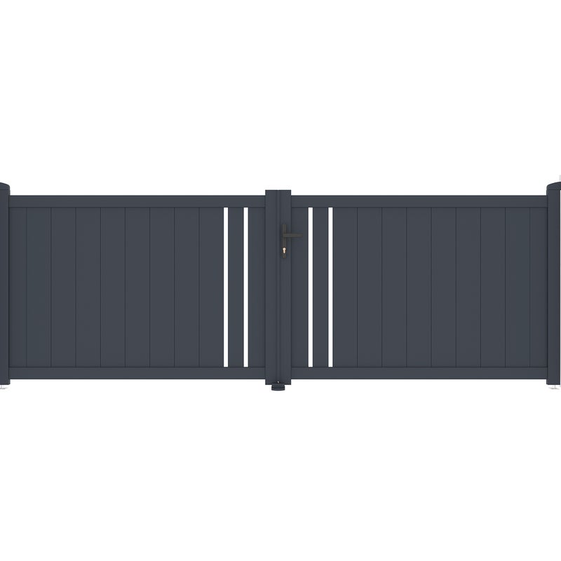 CASANOOV Brama aluminiowa dwuskrzydłowa 3,5m GIONA 350B120