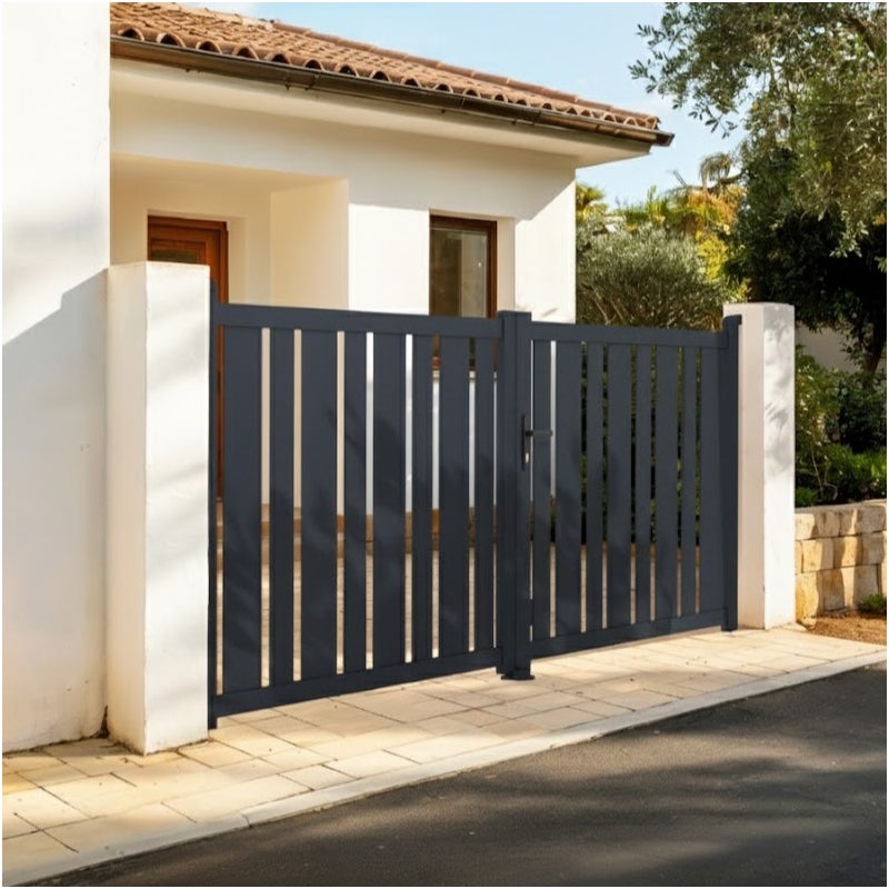 Brama aluminiowa dwuskrzydłowa 3,5m VEYMONT 350B160