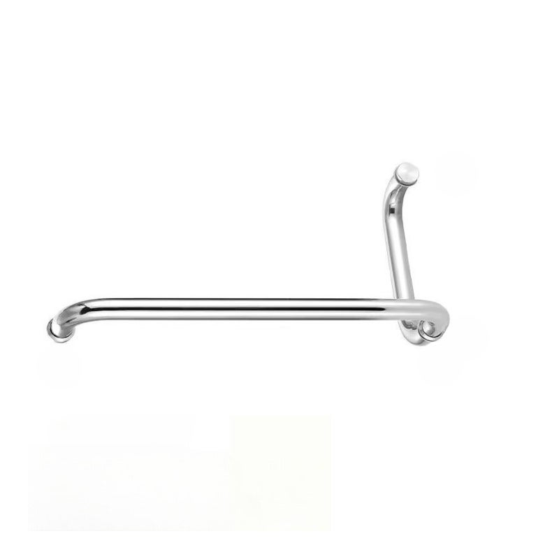 Klamka do drzwi szklanych o średnicy 25 mm (425 * 225 mm), klamka do drzwi szklanych do łazienki, klamka do drzwi przesuwnych z okrągłą rurą