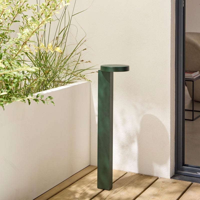 Słupek zewnętrzny LED, 1000 lumenów, neutralna biel, Baix zielony INSPIRE Signature