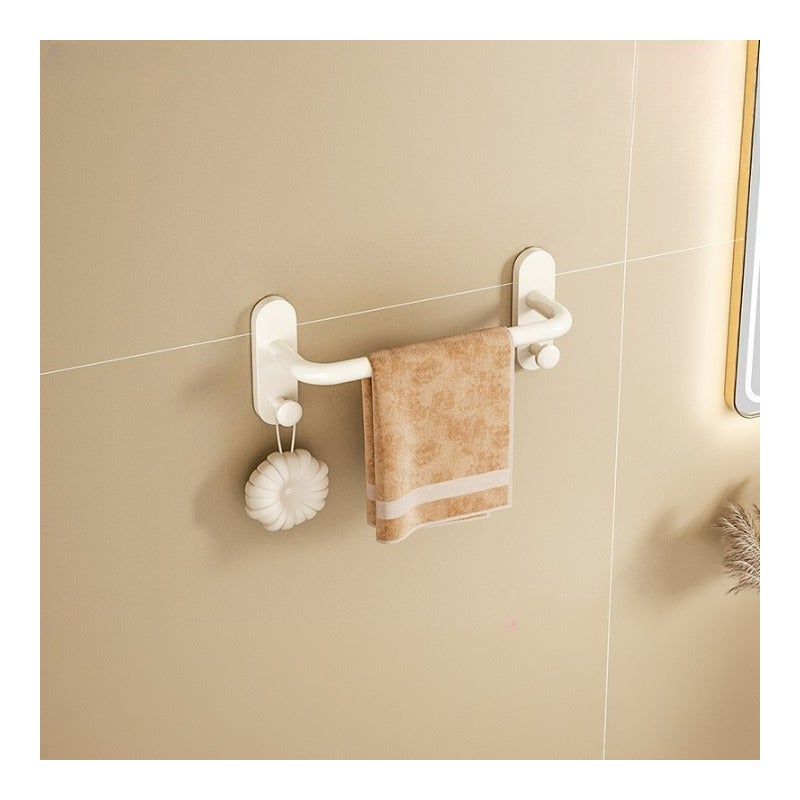 Aluminiowy wieszak na ręczniki do łazienek bez wiercenia, biała półka na ręczniki, pojedynczy wieszak 30 cm