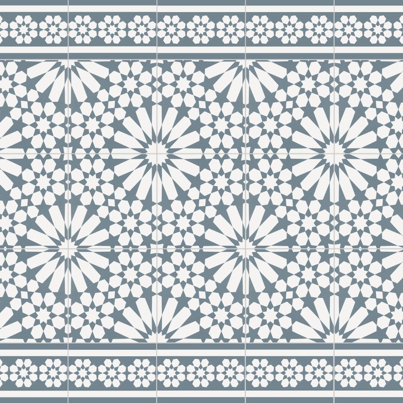 Dywan winylowy Samara niebieski 66x150 cm - antypoślizgowy dywan z PVC do kuchni lub salonu, zmywalny, wodoodporny, styl wodoodporny