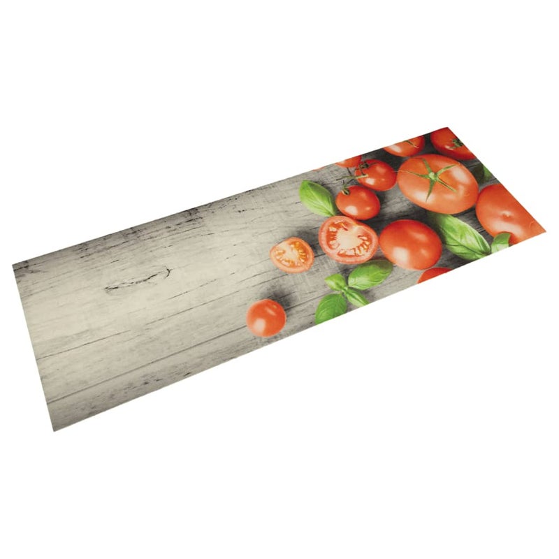 Dywanik kuchenny z motywem pomidorów, 45x150 cm, aksamitny vidaXL