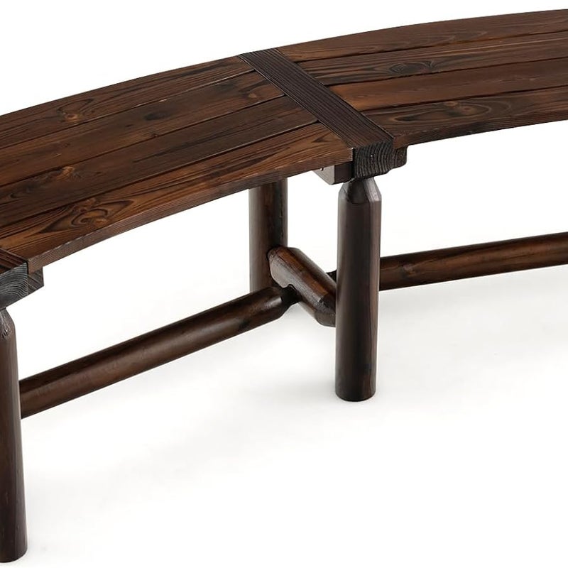 Ławka ogrodowa bez oparcia, odporna na warunki atmosferyczne, drewniana ławka do siedzenia, na 2-3-osobową ławkę, obciążenie do 325 kg