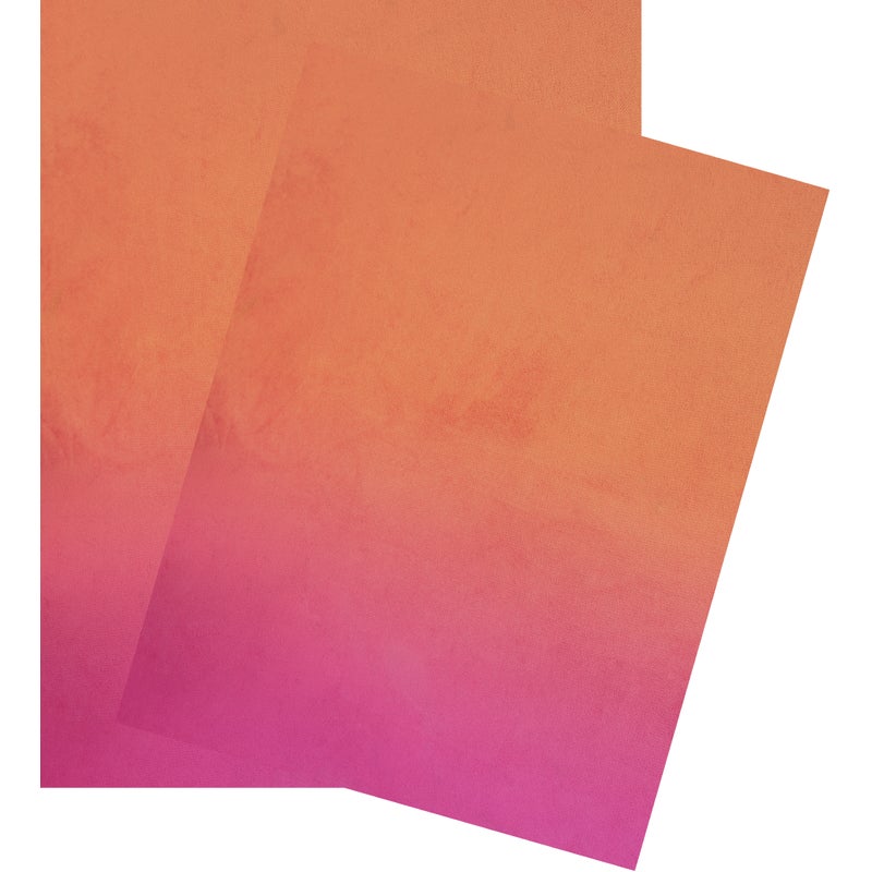 Dywan winylowy Turn Velvet Gradient Sunset 200x220 cm - antypoślizgowy dywan z PVC do kuchni lub salonu, zmywalny, nowoczesny styl