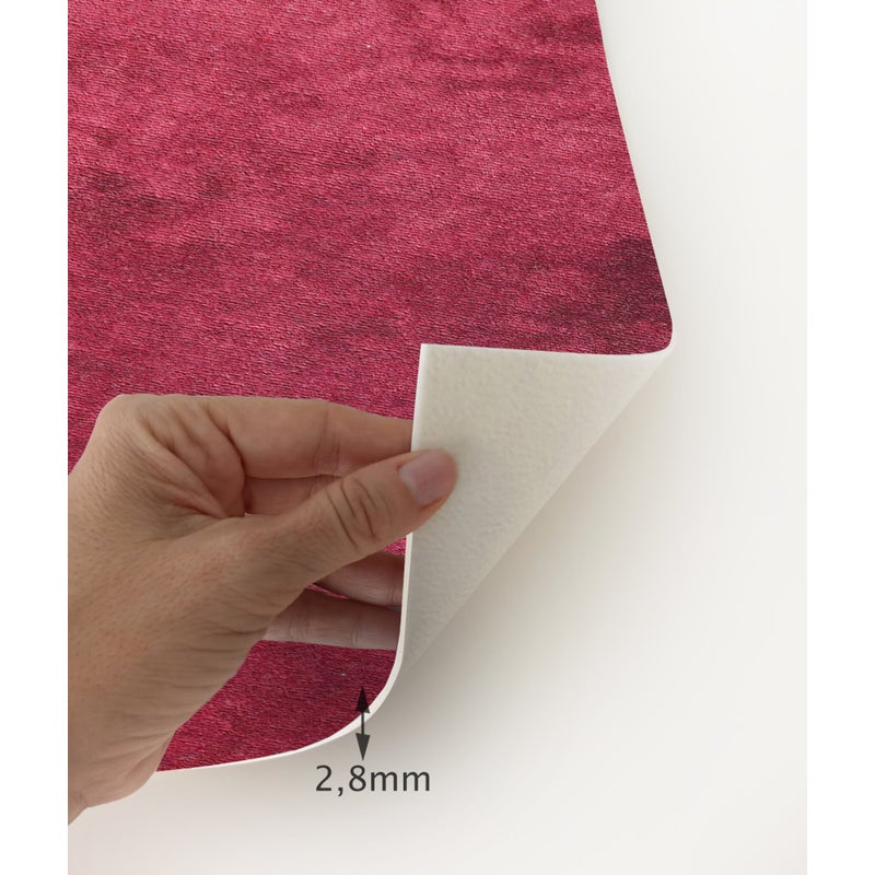 Dywan winylowy Turn Viva Magenta Velvet 200x220 cm - PVC antypoślizgowy, winylowy dywan do kuchni lub salonu, zmywalny, nowoczesny styl