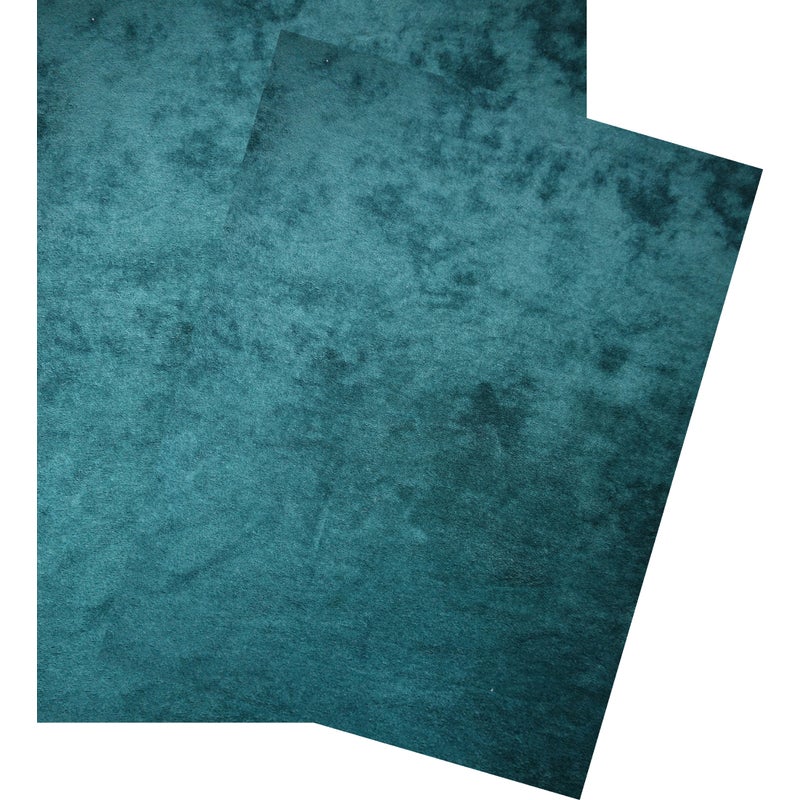 Winylowy dywan Turn Blue Velvet 120x133 cm - antypoślizgowy dywan z PVC do kuchni lub salonu, zmywalny, nowoczesny styl