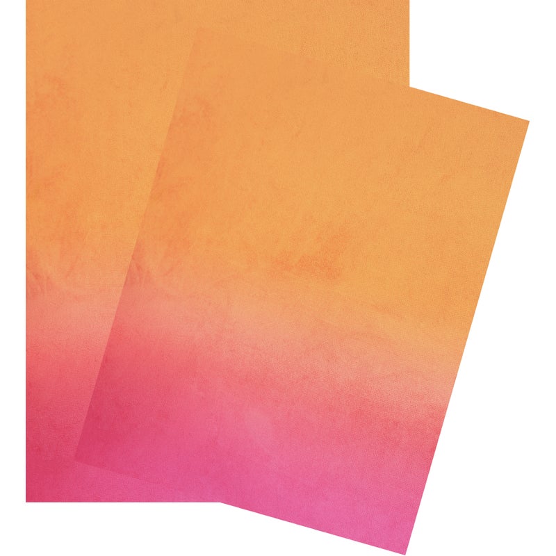 Dywan winylowy Turn Velvet Gradient Sunset 150x165 cm - antypoślizgowy dywan z PVC do kuchni lub salonu, zmywalny, nowoczesny styl