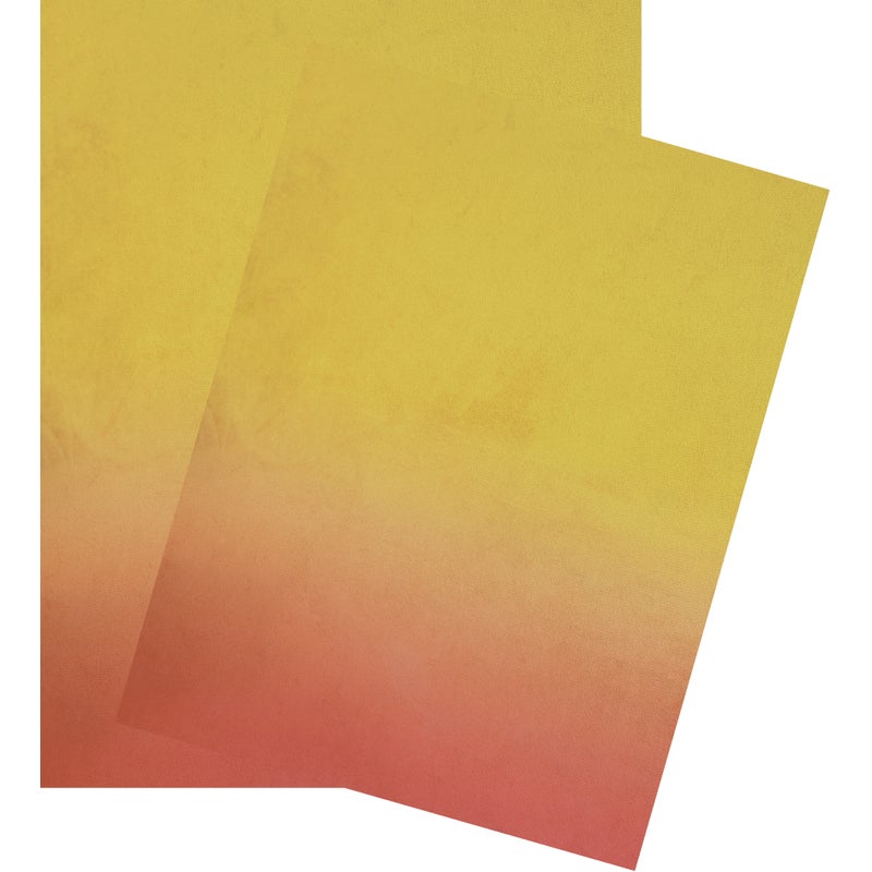 Dywan winylowy Turn Velvet Gradient Sunrise 120x133 cm - antypoślizgowy dywanik PVC do kuchni lub salonu, zmywalny, nowoczesny styl
