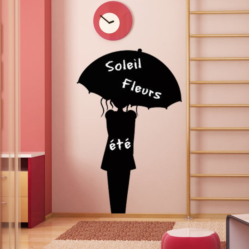 Naklejka tablicowa kredowa – ścieralna naklejka ścienna – BABECZKA – 40x35cm