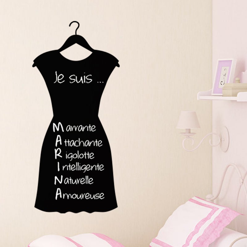 Naklejka tablicowa kredowa – ścieralna naklejka ścienna – BABECZKA – 50x35cm