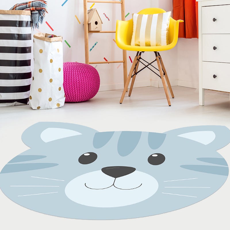 Dywan winylowy dziecięcy Cat 156x160 cm - antypoślizgowy PVC, winylowy do pokoju dziecięcego, ognioodporny i zmywalny