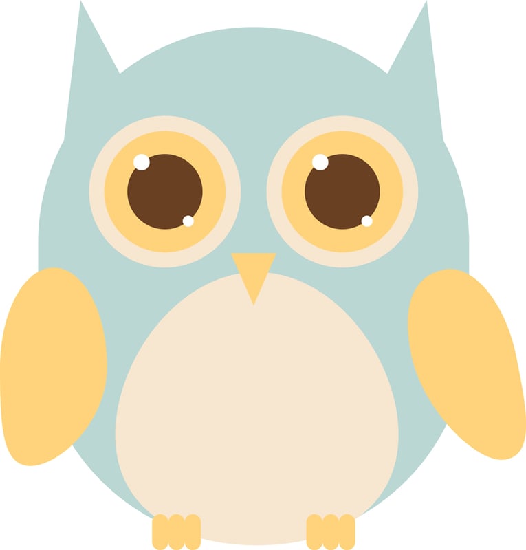 Dywan winylowy dziecięcy Owl 96x100 cm - antypoślizgowy PVC, winylowy do pokoju dziecięcego, ognioodporny i zmywalny