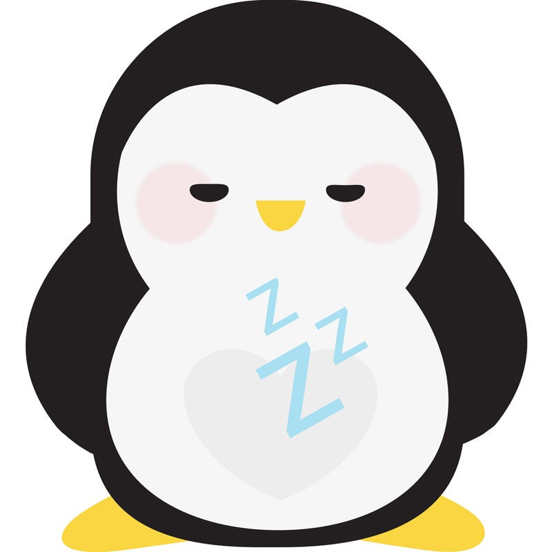 Dywan winylowy dziecięcy Penguin 147x160 cm - antypoślizgowy PVC, winylowy do pokoju dziecięcego, ognioodporny i zmywalny