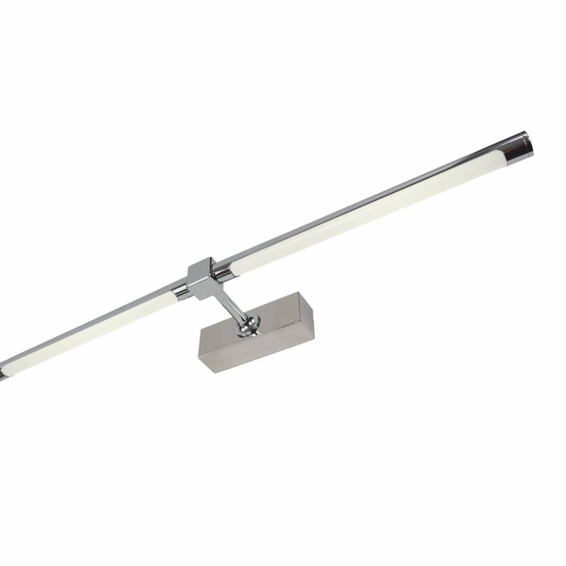 Kinkiet LED do oświetlania obrazów, luster, murali, 18W, neutralny odcień światła 4000K, błyszczące chromowane wykończenie. 72cm